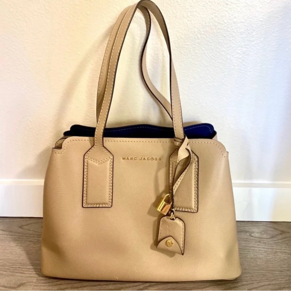 Marc Jacobs The Editor Leather Tote - Light Slate